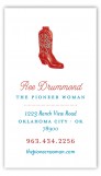 Pioneer Days Boot Calling Card