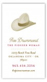 Pioneer Days Hat Calling Card
