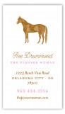 Pioneer Days Horse Calling Card
