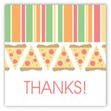 Pizza Party Square Sticker