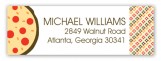 Pizza Pattern Address Label