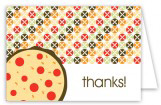 Pizza Pattern Folded Note Card