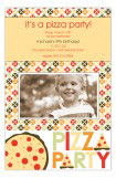 Pizza Party Pattern Photo Card