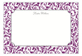 Pretty in Purple Flat Note Card