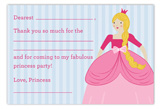 Princess Party Blonde Flat Note Card