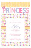 Hearts and Swag Princess Party Invitations