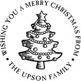 Christmas Tree Personalized Stamp