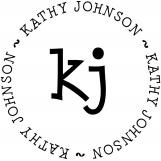 Kathy Personalized Monogram Stamp