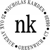 Nicholas Personalized Monogram Stamp