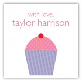 Purple Cupcake Delight Gift Tag