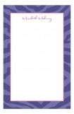 Purple Zebra Stripes Notepad