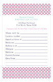 Quatrefoil Babysitter Notepad