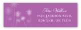 Radiant Orchid Dandelion Address Label