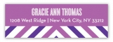 Radiant Orchid Graphic Sides Address Label