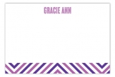 Radiant Orchid Graphic Sides Flat Note Card