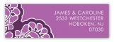 Radiant Orchid Lace Address Label