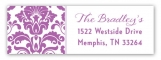 Radiant Orchid Pattern Address Label