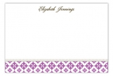 Radiant Orchid Pure Pattern Flat Note Card