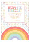 Rainbow Birthday Invitation