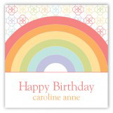 Rainbow Birthday Square Sticker