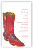 Red Boot Invitation