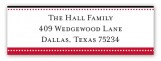 Red Senior Seal Address Label