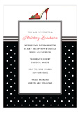 Red Shoe with Black Dots Invitation