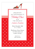 Red Shoe with Red Dots Invitation