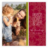 Red Wintry Mix Photo Card