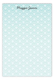 Rising Sun Turquoise Flat Note Card