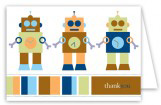 Robot Dots Folded Note Card