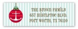 Ships Ahoy Holiday Address Label