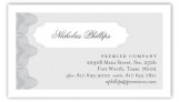 Soft Grey Currency Calling Card