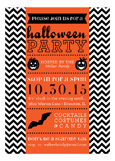 Spooky Chevron Invitation