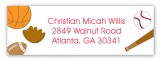 Sports Time Address Label