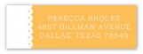 Spring Scalloped Citrus Address Label