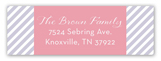 Square Hello Girl Address Label