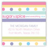 Sugar and Spice Square Sticker