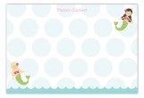 Swimming Mermaids Flat Note Card