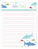 Swimming Sharks Notepad