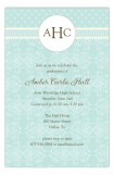 Teal Damask Monogram