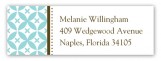 Teal Elegance Address Label