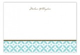 Teal Elegance Flat Note Card