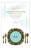 Teal Plated Dinner Invitation