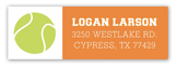 Tennis Banner Address Label