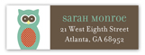 Three Autumn Owls Address Label