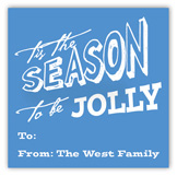 Tis the Season Square Sticker