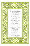 Trellis Green Invitation