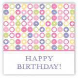 Turning Four Soft Pastels Square Sticker