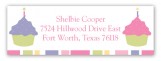 Turning One Soft Pastels Address Label